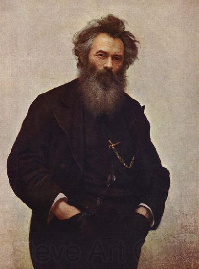 Ivan Kramskoi Ivan Shishkin, Norge oil painting art